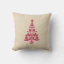 Recherche de nordique coussins Rouge