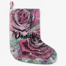 Recherche de fleur rouge chaussette de noël Pour elle