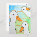 Recherche de canard blanc cartes postales Aquarelle