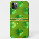Recherche de trèfle de quatre feuilles iphone coques Vert