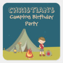 Recherche de anniversaire camping autocollants Mignon