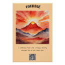 Recherche de courage posters Inspirant