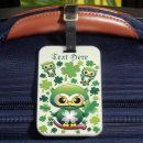 Recherche de de st patrick bagages étiquettes Trèfle