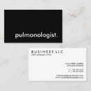 Recherche de pulmonologue cartes visite Professionnel