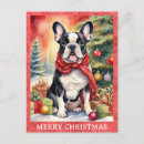 Recherche de illustration de chien cartes postales Bulldog français