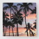 Recherche de silhouette de palmier horloges Vacances