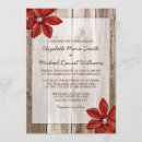 Recherche de poinsettia mariage invitations Hiver