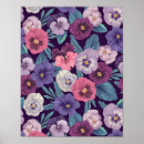 Recherche de peinture de fleur de pensée posters Floral