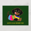 Recherche de saucisse cartes postales Doxie