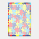 Recherche de puzzle post its Sensibilisation sur l'autisme