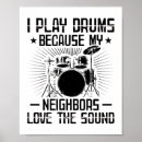 Recherche de batteur drôle posters Tambours