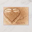 Recherche de forme de coeur cartes visite Pour elle