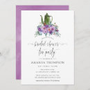 Recherche de vintage tea bridal shower invitations Botanique