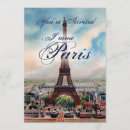 Recherche de tour eiffel vintage invitations France