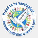 Recherche de vaccin autocollants Coronavirus