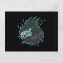 Recherche de oiseau mort cartes postales Noir