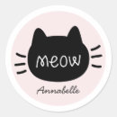 Recherche de miaou autocollants Noir