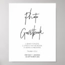 Recherche de guest book sign posters Black and white