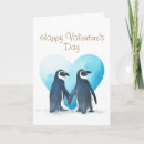 Recherche de amour pingouin cartes postales Pour elle