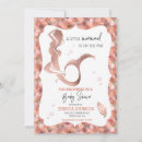 Recherche de little mermaid invitations Sirène