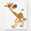 Recherche de girafe bande dessinée tapis souris Animaux