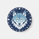 Recherche de loup magnets Abstrait