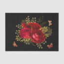 Recherche de rouge rose papier mousseline Floral