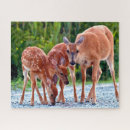 Recherche de animal bébé puzzles Cerf