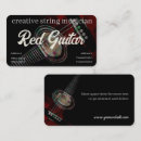 Recherche de guitare rouge cartes visite Musique