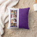 Recherche de pois violet coussins Blanc