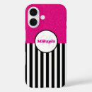 Recherche de rayures verticales iphone coques Noir et blanc