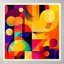 Recherche de abstraction géométrique posters Couleurs vives