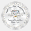 Recherche de 25 ans mariage autocollants 25e