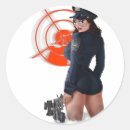 Recherche de arme autocollants Police