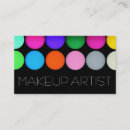 Recherche de palette de maquillage cartes visite Ombre