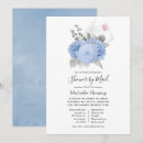 Recherche de blue bridal shower invitations Vintage