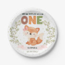 Recherche de anniversaire de renard assiettes Sauvage