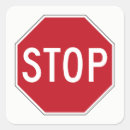 Recherche de stop sign autocollants Rouge