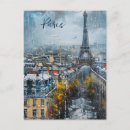 Recherche de paris skyline cartes postales France