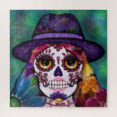 Recherche de crâne de sucre puzzles Coloré