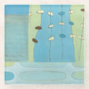 Recherche de contemporaine dessous de verres Bleu