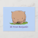 Recherche de wombat cartes postales Mignon