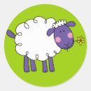 Recherche de brebis autocollants Mouton mignon