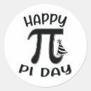 Recherche de pi autocollants Nerd mathématique