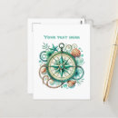 Recherche de boussole nautique cartes postales Plage