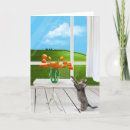Recherche de bouquet et un chat vœux cartes Pour tous