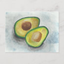 Recherche de avocado cartes postales Aquarelle