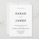 Recherche de simple noir et blanc invitations Typographie
