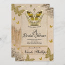 Recherche de butterfly bridal shower invitations Élégant