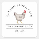 Recherche de poulet vintage autocollants Oeufs frais
